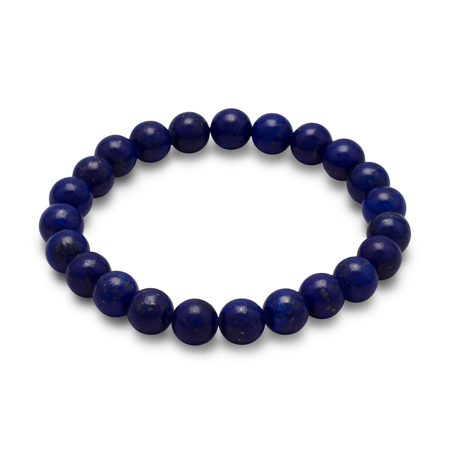 Lapis Bead Stretch Bracelet