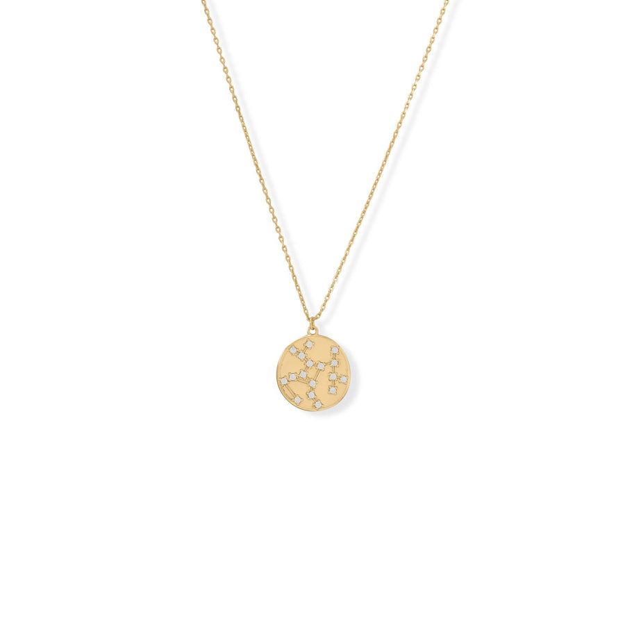 Cosmic Constellations! 16" + 2" Sagittarius Coin Necklace