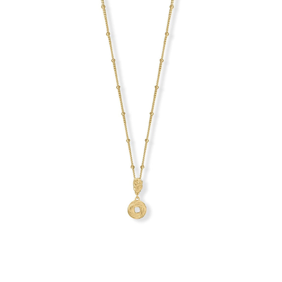 Stuck in Love! 16" + 2" 14 Karat Gold Plated Love Knot Necklace