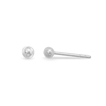 3mm Ball Stud Earrings