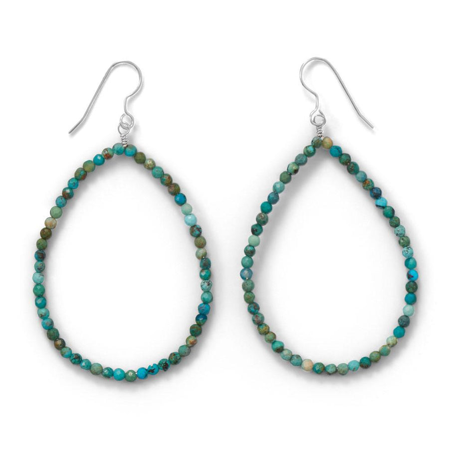 Ooh La La! Natural Turquoise Statement  Earrings