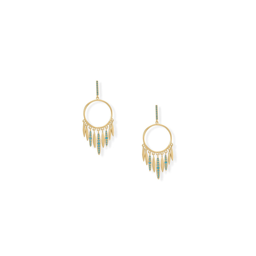 Dream Big! 16" + 2" Dream Catcher Inspired Post Back Earrings