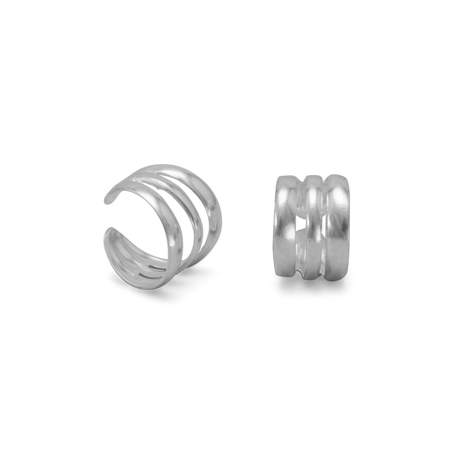 3 Row Polished Ear Cuffs