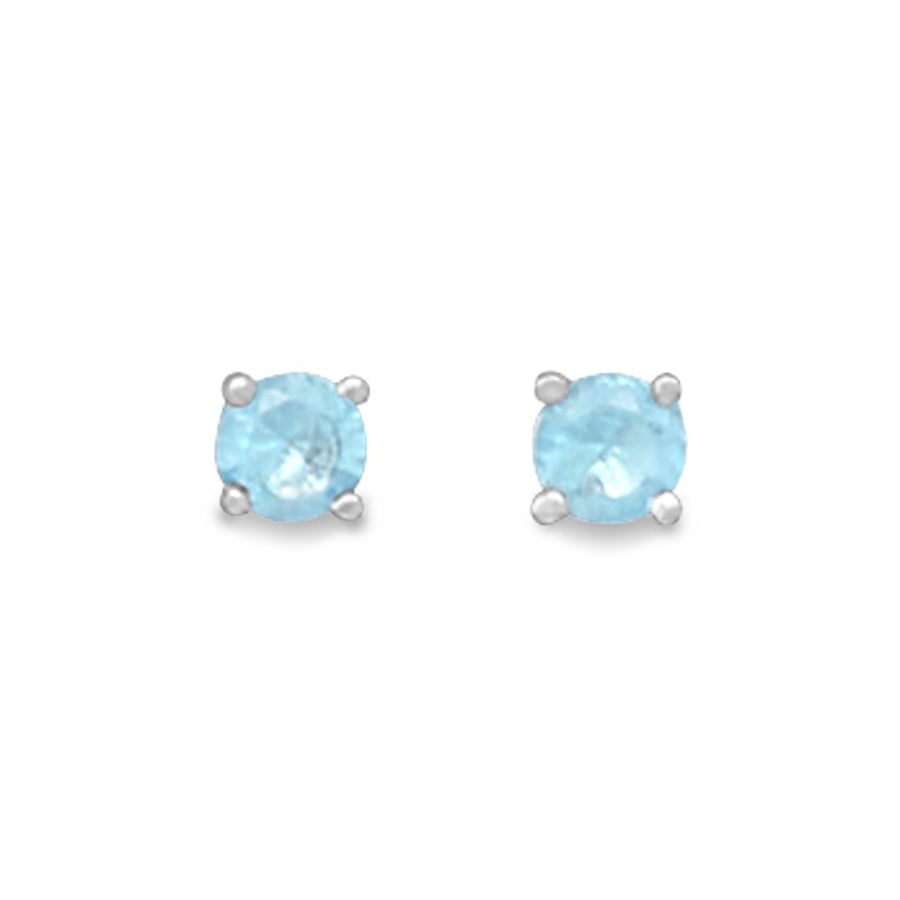 March Birthstone Stud Earrings